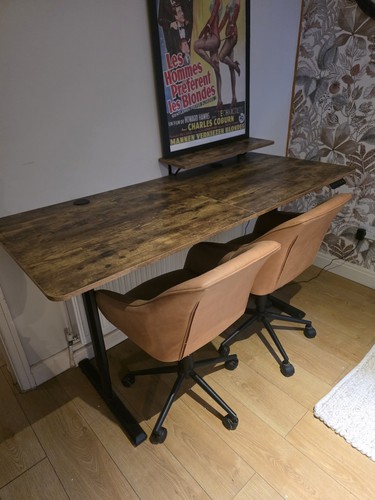 Double wooden standing sitting - double,